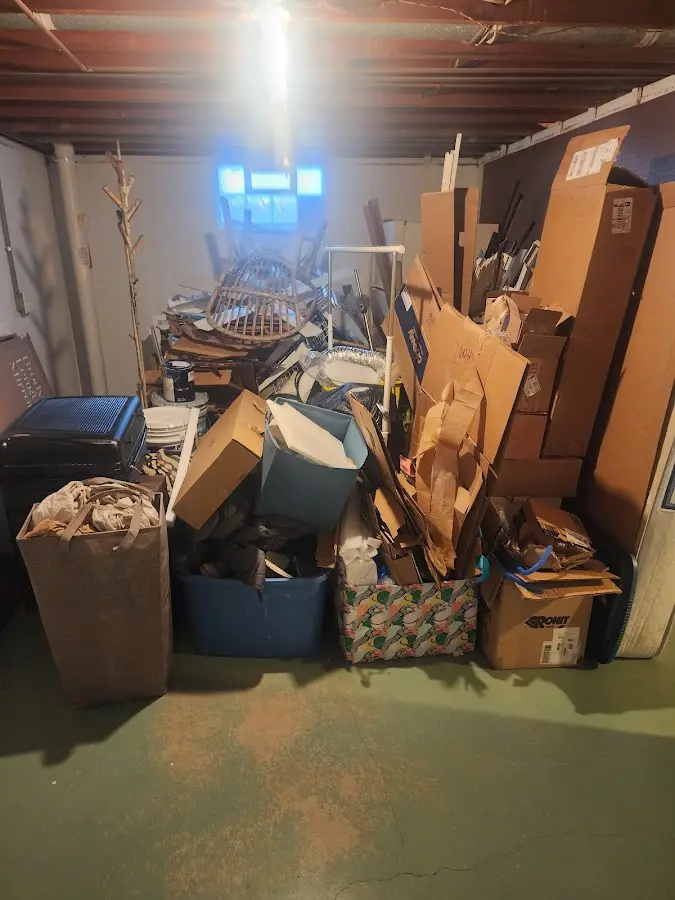 Roll-off dumpster container at job site for 15 Yard Dumpster Rental in Kingstowne